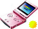 GameBoy Advance SP розового цвета Сверхяркий