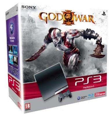 Playstation 3 Slim 250 GB + God of War 3