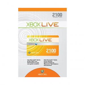 Xbox360 Live 2100 Points Card
