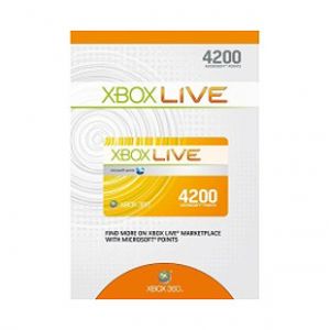 Xbox360 Live 4200 Points Card